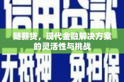 云梦随薪贷，现代金融解决方案的灵活性与挑战