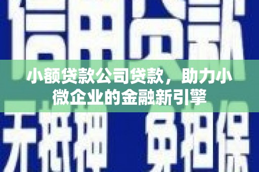 云梦小额贷款公司贷款，助力小微企业的金融新引擎