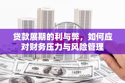 云梦贷款展期的利与弊，如何应对财务压力与风险管理