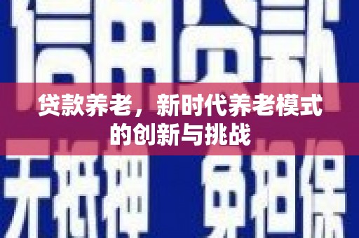 云梦贷款养老，新时代养老模式的创新与挑战