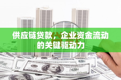 云梦供应链贷款，企业资金流动的关键驱动力