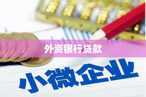 云梦外资银行贷款