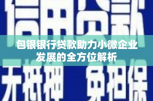 云梦包银银行贷款助力小微企业发展的全方位解析 云梦包银银行贷款助力小微企业发展的全方位解析