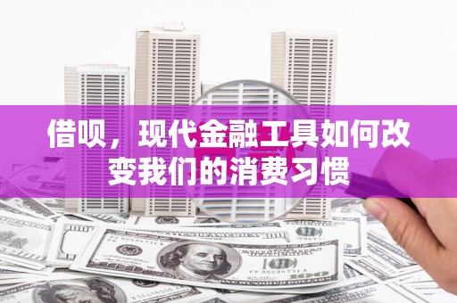 云梦借呗，现代金融工具如何改变我们的消费习惯
