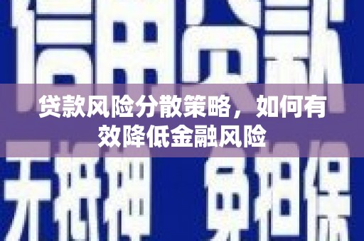 云梦贷款风险分散策略，如何有效降低金融风险