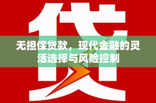 云梦无担保贷款，现代金融的灵活选择与风险控制