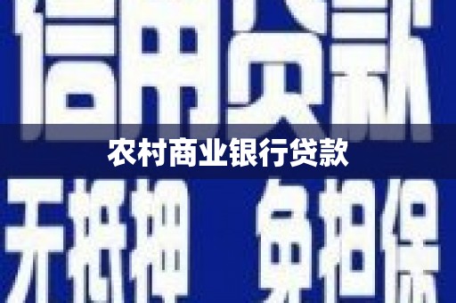 云梦农村商业银行贷款