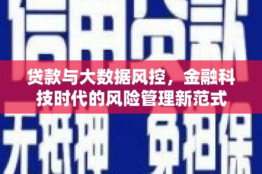 云梦贷款与大数据风控，金融科技时代的风险管理新范式