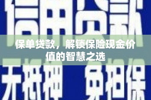 云梦保单贷款，解锁保险现金价值的智慧之选