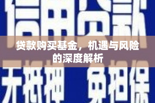 云梦贷款购买基金，机遇与风险的深度解析