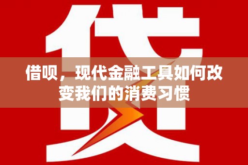 云梦借呗，现代金融工具如何改变我们的消费习惯