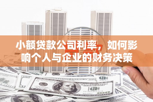 云梦小额贷款公司利率，如何影响个人与企业的财务决策