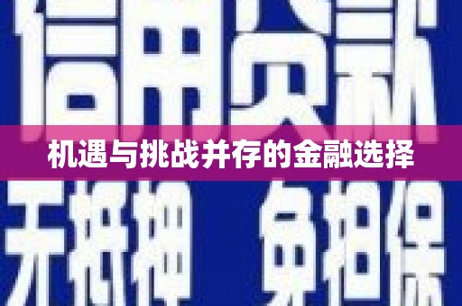 云梦机遇与挑战并存的金融选择