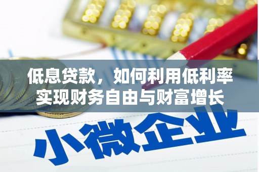 云梦低息贷款，如何利用低利率实现财务自由与财富增长