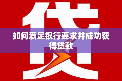 云梦如何满足银行要求并成功获得贷款